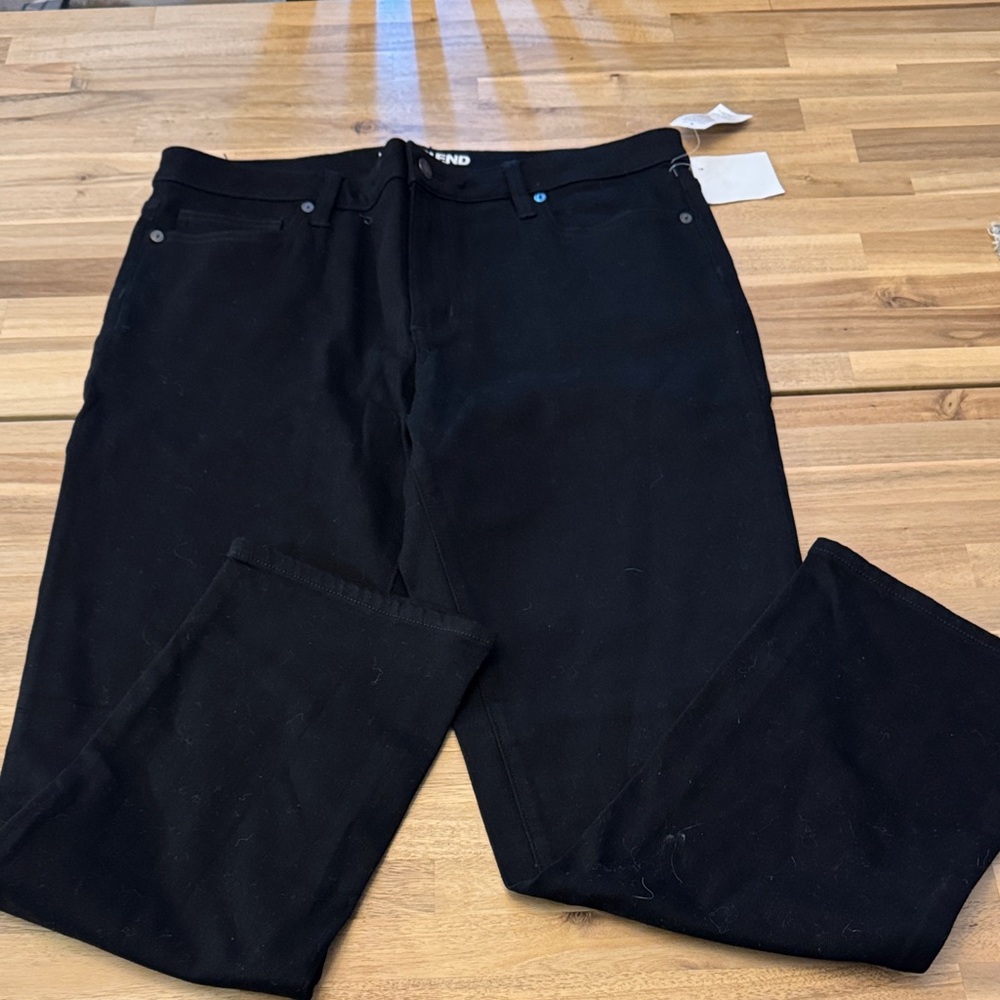 NWT! Lands' End Women’s Black Jeans - Size 14